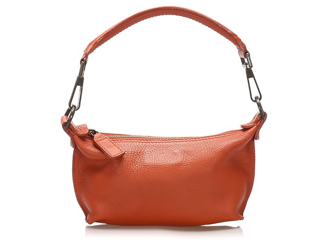 Mulberry Orange Leather Handbag Pony-style calfskin  ref.238409