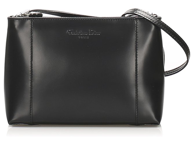 Dior Black Leather Shoulder Bag Pony-style calfskin  ref.238424
