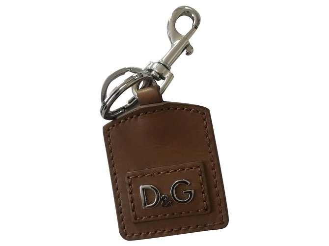 Dolce & Gabbana Bag charms Brown Leather  - Joli Closet