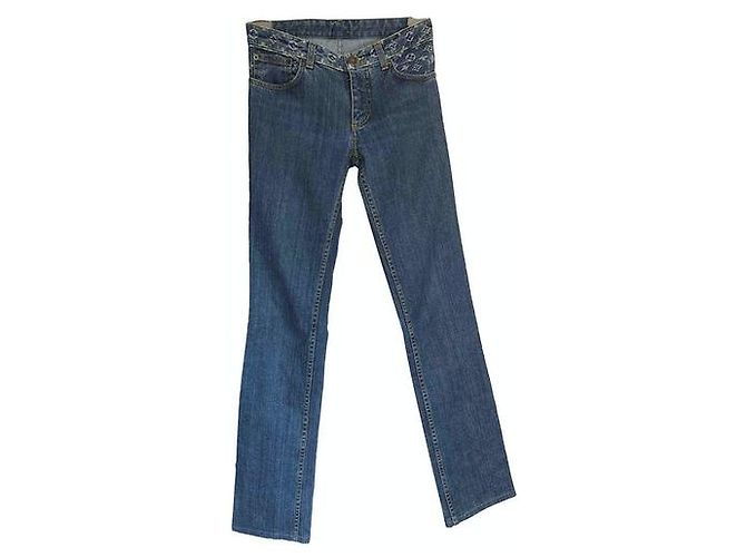 Jean Louis Vuitton Bleu en Denim Taille 36