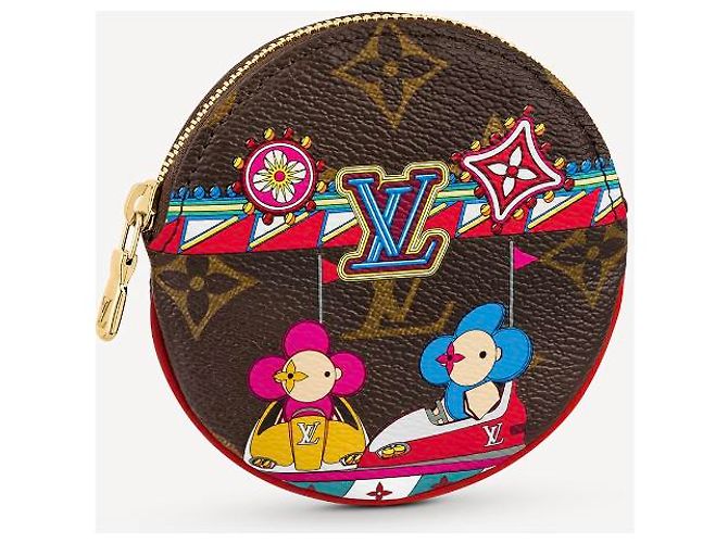 Louis Vuitton Moeda redonda LV nova Multicor