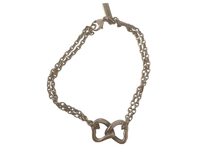 Pulsera de cadena plateada Yves Saint Laurent Plata 