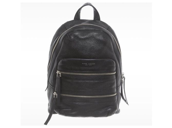 Marc Jacobs Lambskin Leather Backpack Black