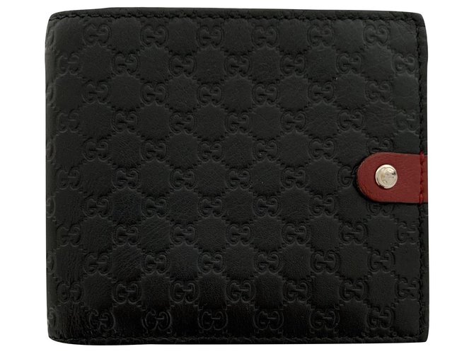 Gucci GG monogram wallet Black Leather  ref.238831