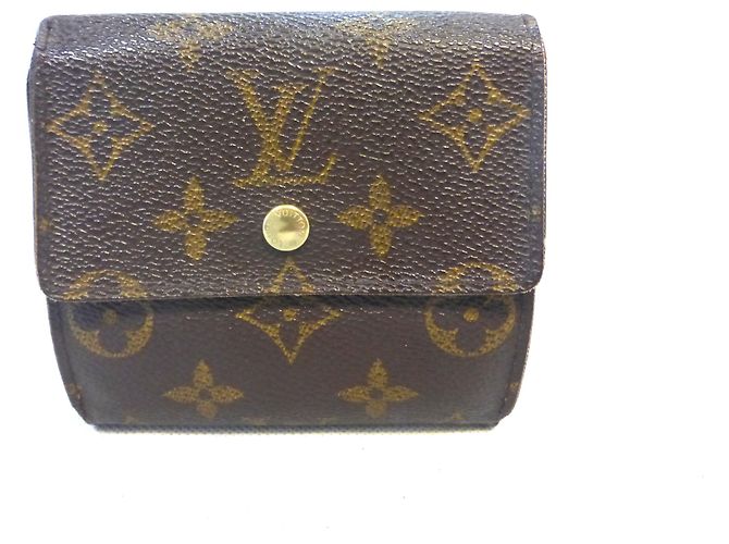 Louis Vuitton Elise Monogram Portafoglio Marrone Pelle