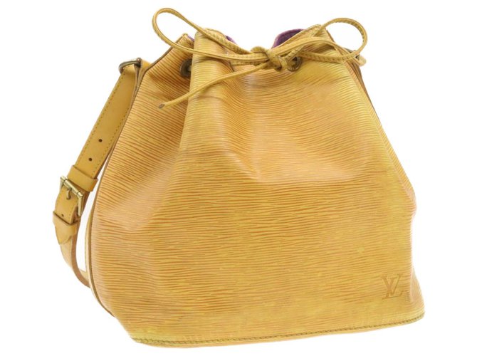 Noe Louis Vuitton Petit Noé Yellow Leather  ref.238866
