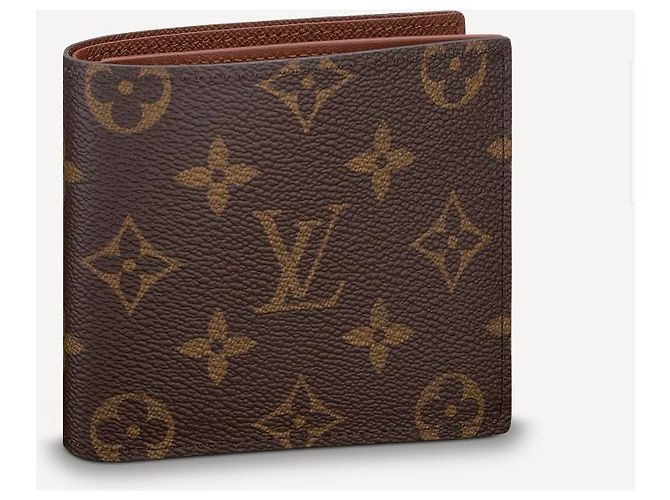 Cartera Louis Vuitton Marco Monogram Canvas Marrón Castaño