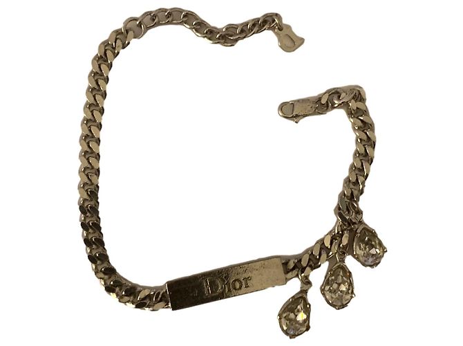 Pulseira Dior Prateada Metal Prata