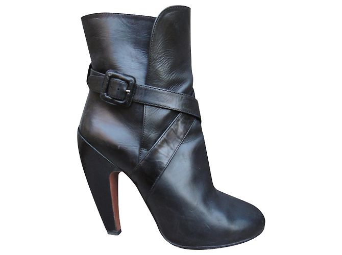 Botas Alaïa de piel negras 39 Negro