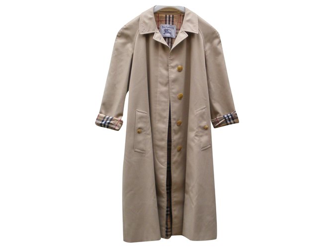 Burberry Trench Coats Bege Poliéster  ref.239073