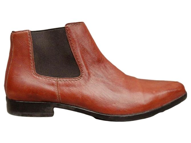 Botas Chelsea Heschung Cuero Marrón Claro 40