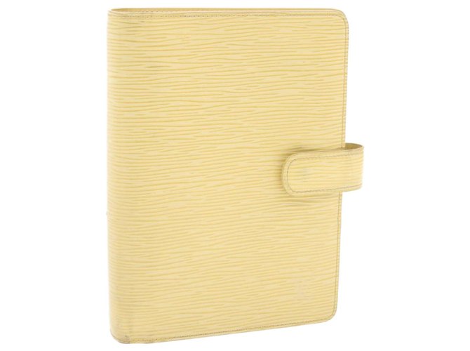 Louis Vuitton Agenda Cover Yellow Leather  ref.239117