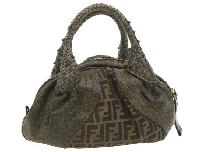 Fendi handbag Brown Cloth  ref.239147