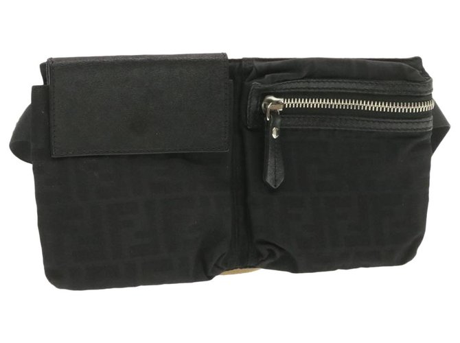 Fendi Shoulder Bag Black Leather  ref.239159