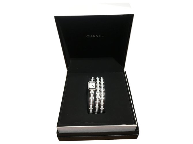 Chanel Primeiro mini Prata Branco Ouro branco Aço Cerâmico  ref.239241