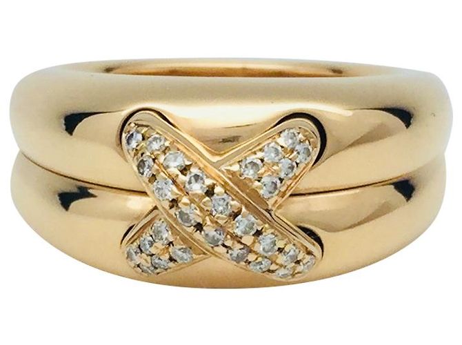 Chaumet Ring, "Collegamenti", Oro giallo e diamanti.