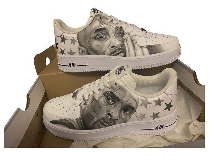 Nike Air Force 1 Baskets en cuir blanc
