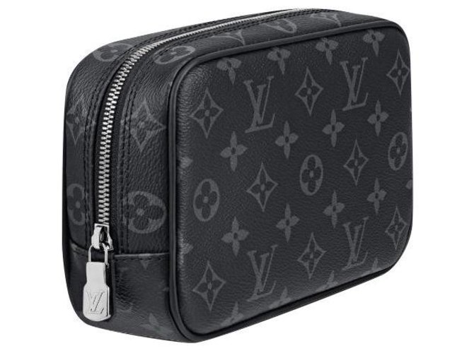 Louis Vuitton LV Toiletry bag pm Grey Leather  ref.239370