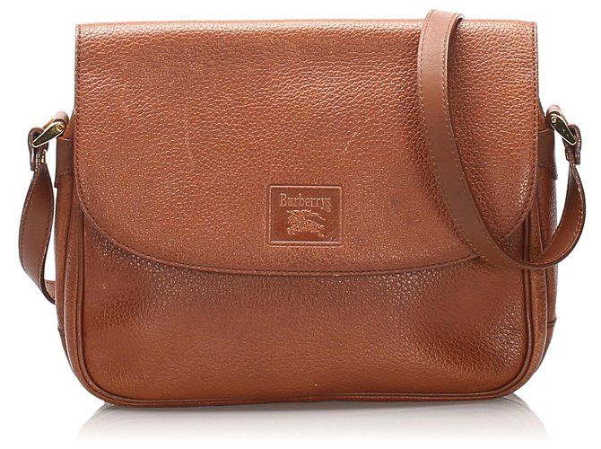 Burberry Brown Leather Crossbody Bag Pony-style calfskin  ref.239392