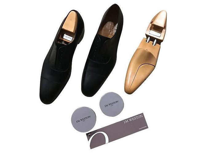 JM Weston Richelieu 3 Noir en Cuir