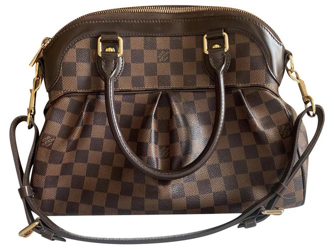 LOUIS VUITTON Damen Trevi Damier Ebene aus Canvas in Braun