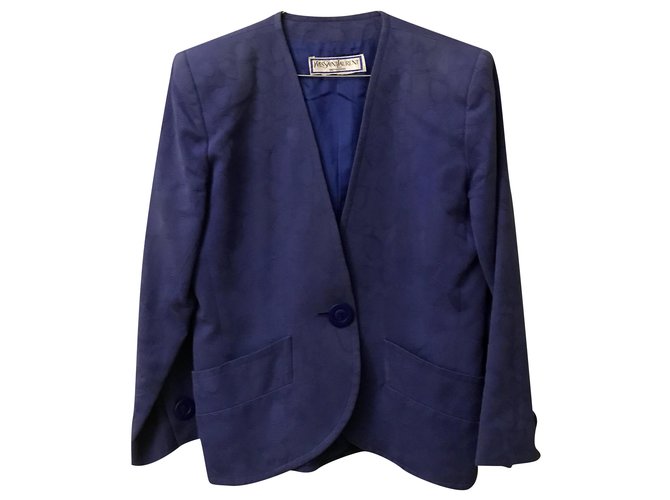 Yves Saint Laurent Blue Jacket Cloth  ref.239460