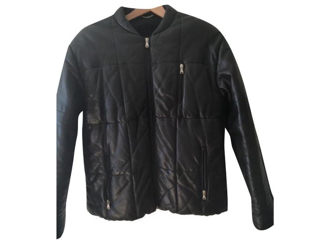 Claude Montana Leather jacket Black  ref.239499