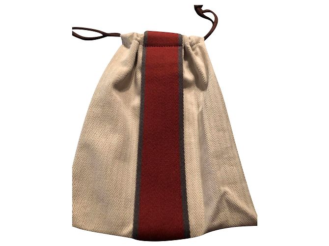 Hermès Köln Beutel Beige Baumwolle