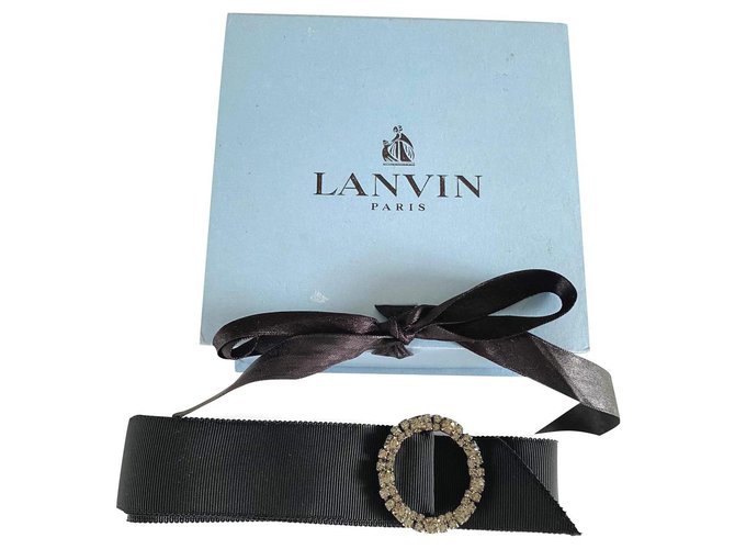 Lanvin Belts Black Polyester  ref.239561