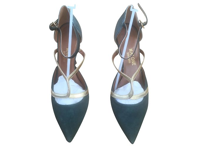 Autre Marque Klassischer außergewöhnlicher Pumps Grün