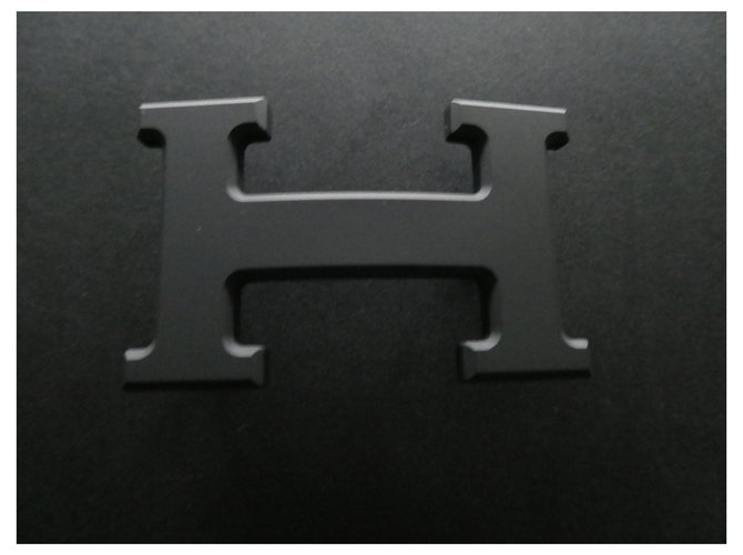 boucle de ceinture hermès 5382 en acier PVD mat 32mm Noir  ref.239586