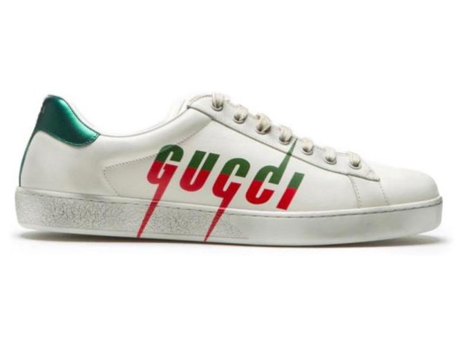 Gucci ace new retail 650 White Leather  ref.239719
