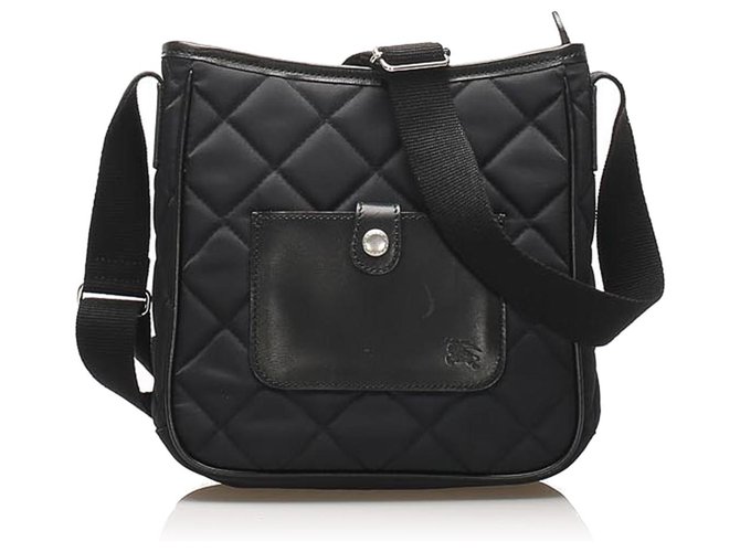 ショルダーバッグ Burberry Black Fabric Crossbody Bag BURBERRY shield crossbody bag Black Burberry