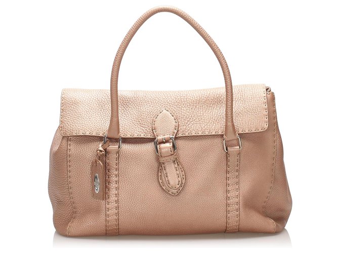 Fendi Pink Selleria Linda Handbag Leather  ref.239836