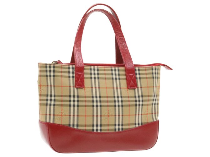 Burberry handbag Beige Cloth  ref.239971