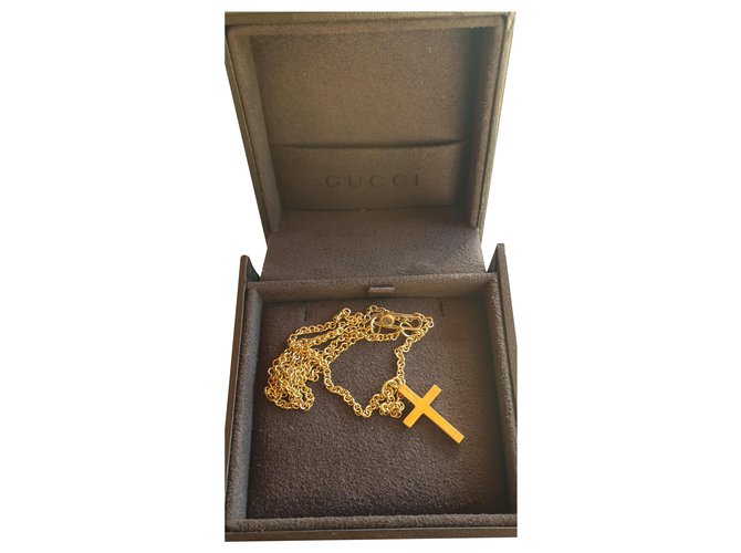 Gucci Gelbgold-Kreuz 750/000 Golden Gelbes Gold  ref.240109