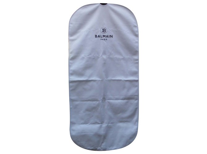 Balmain Travel bag White Cotton  ref.240156