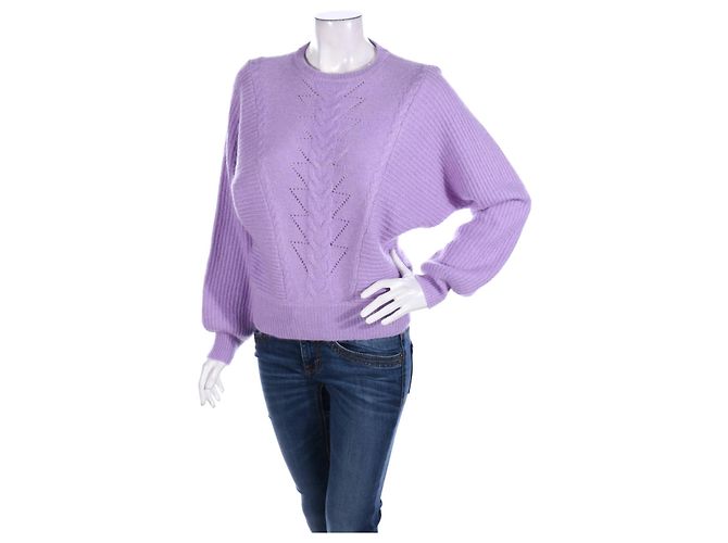 Gestuz Pullover Lila Wolle und Mohair 