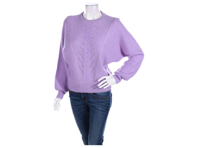 Gestuz Knitwear Purple Wool Viscose Nylon Mohair  ref.240195