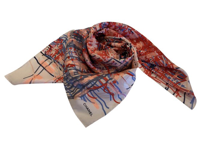 SCARF CHANEL SILK Multiple colors  ref.240383