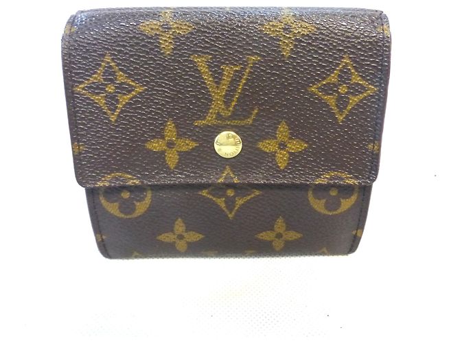 Louis Vuitton Elise Monogram Portafoglio Marrone Pelle