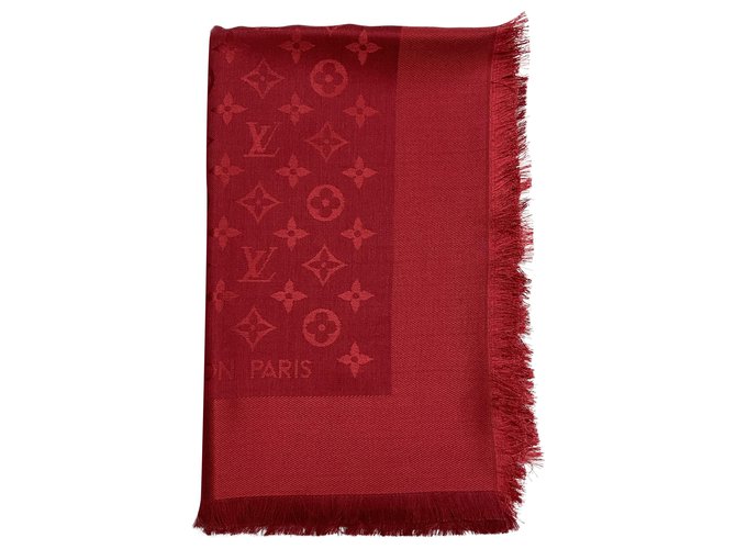 Louis Vuitton Pomme D'Amour Monogram Silk/Wool Shawl Scarf