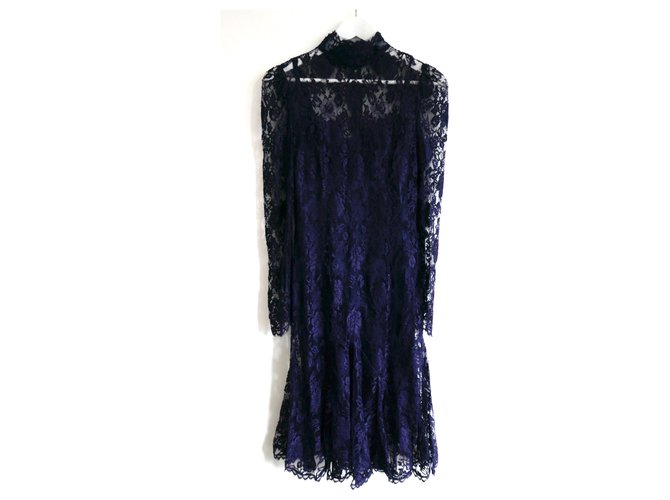 Dolce & Gabbana Navy Lace Dress (Sold) - Joli Closet
