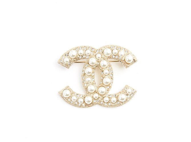 Chanel GOLDEN CC DIAMONDS AND PEARLS Metal  ref.240523