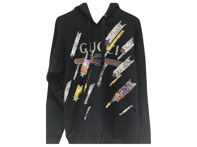 Gucci Tops Black Cotton  ref.240539