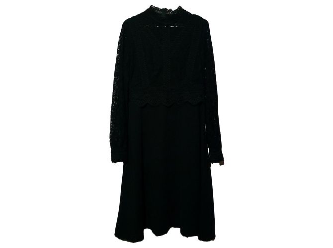 Hallhuber Spitzenkleid Schwarz