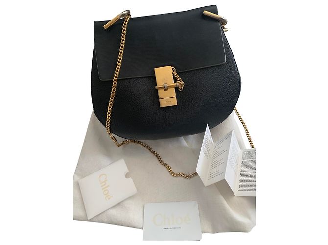 Borsa a mano Chloé in pelle nera Nero