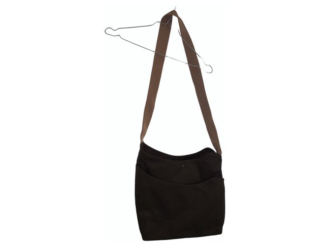 Hermès Handbags Brown Cloth  ref.240900