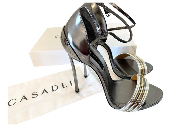Casadei Sandalen Metallisch Leder  ref.240929