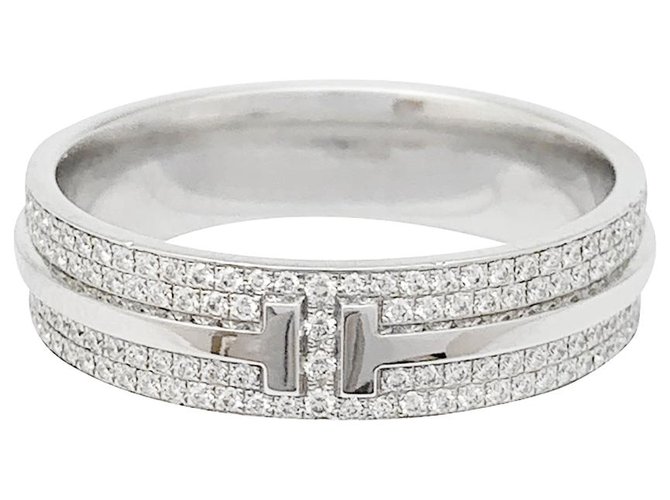 Tiffany Co Tiffany Ring In White Gold Set With Diamonds Ref Joli Closet